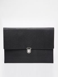 Reiss Croc Leather File Holder