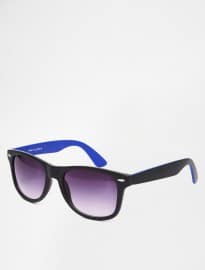 River Island Retro Style Sunglasses With Cobalt Detail