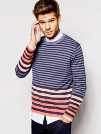 Ps Paul Smith Jumper With Multi Stripe