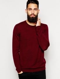 Asos Merino Crew Neck Jumper