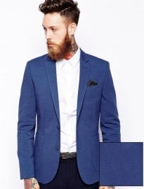 Asos Slim Fit Blazer In Jersey