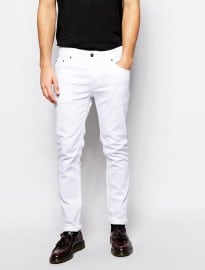 Asos Stretch Slim Jeans In White