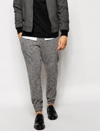 Asos Skinny Fit Smart Jogger In Brushed Jersey