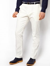 Peter Werth Suit Trousers In White