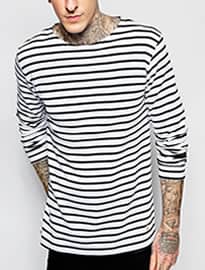 Armor Lux Long Sleeve T-shirt In Breton Stripe