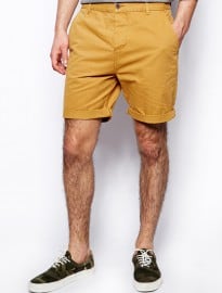 Asos Chino Shorts In Mid Length