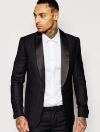 Rogues Of London Tuxedo Suit Jacket In Slim Fit