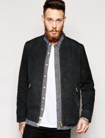 Asos Suede Bomber Jacket