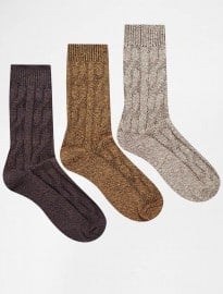 Asos 3 Pack Boot Socks