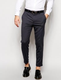 Asos Skinny Fit Smart Cropped Trousers