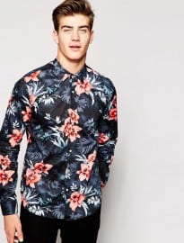 Scotch & Soda Shirt With Floral Print