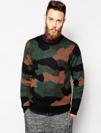 Ps By Paul Smith Jumper With Camo Pattern