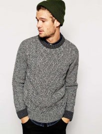 River Island Jumper In Cable Knit