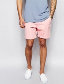 Asos Chino Shorts In Mid Length