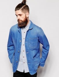 Lee Denim Jacket Bright Blue Worker