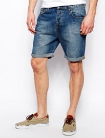 Asos Denim Shorts In Slim Fit