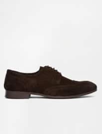 Selected Homme Latin Brogue Suede Shoe