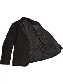 Asos Slim Fit Blazer With Pu Lapel
