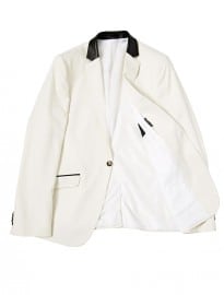 Asos Skinny Fit Blazer With Leather Look Collar