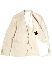 Asos Slim Fit Suit Jacket In Linen