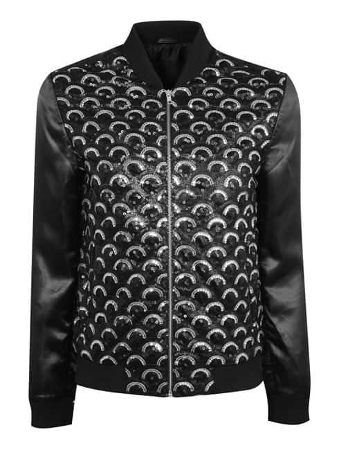 James Bay Topman Satin Bomber Jacket