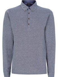 Jeff Banks 24:7 Long Sleeve Polo Shirt