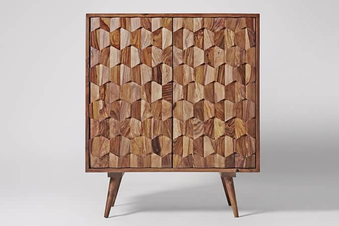 Zabel Bar Cabinet, Rosewoo