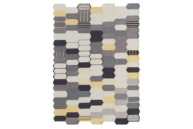 Gandia Blasco Kilim Seal Yellow Rug