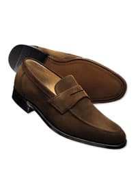 Brown Suede Loafers