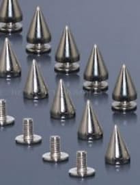 88g - 100 Metal Cone Screwback Spike Stud Goth Punk Bag Leather Craft Diy 7x10mm