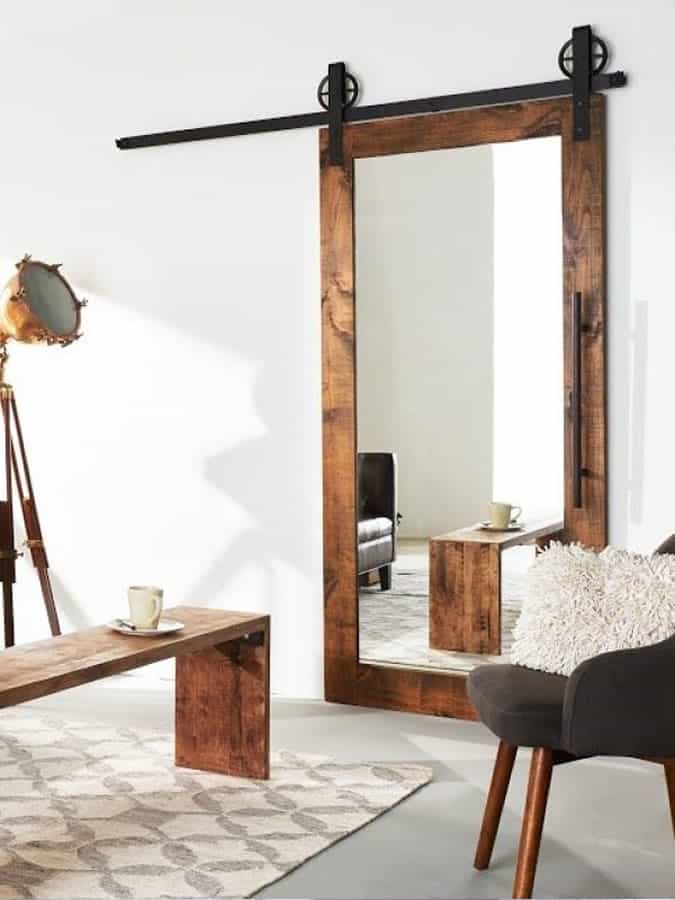 Mirrored Doors can give the illusion of space