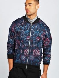 Lightweight Floral Bomber Jacket