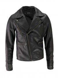 Leather Look Biker Jacket