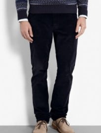Farhi By Nicole Farhi Navy Cord Straight Jeans