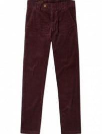 Barbour Red Washed Cord Claremount Trousers