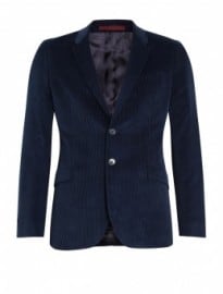 Ps Paul Smith Navy Corduroy Notch Lapel Blazer