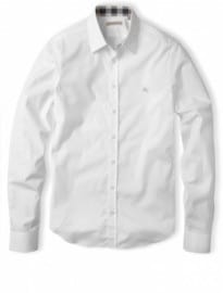 Burberry Brit White Check Lined Henry Shirt