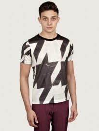 Paul Smith Mens Large Houndstooth Printed T-shirt