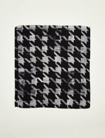 Paul Smith Mens Silk Houndstooth Print Pocket Square
