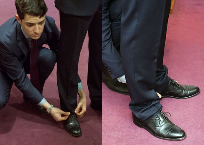 Pining and Adjusting the Hems/Break Of The Trousers
