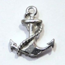 Anchor Pin Badge Pewter