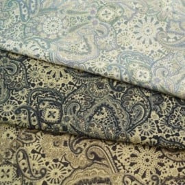 Vintage Paisley Floral 100% Cotton Fabric