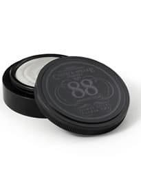 No.88 Small Anodised Aluminium Shaving Dish & Travel Soap Black