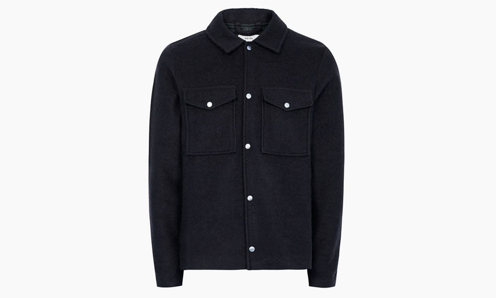 Reiss Allan Boucle Textured Overshirt
