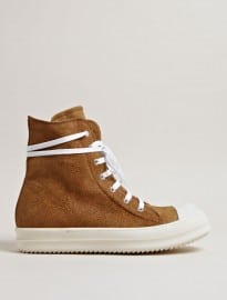Rick Owens Mens Suede High Top Sneakers