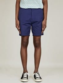 Richard Nicoll Mens Blue Cotton Canvas Shorts