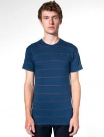 American Apparel Pinstripe Jersey Short Sleeve T-shirt