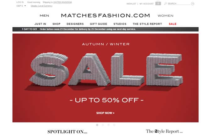 Matches Sale