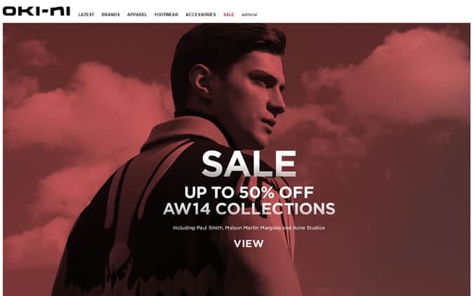 Oki-Ni January Sale