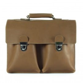 Sandqvist Tan Brown Leather Otto Briefcase